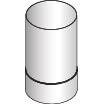 Harvia Reducing Pipe WZ115120 Stainless Steel - Finnish Sauna Builders