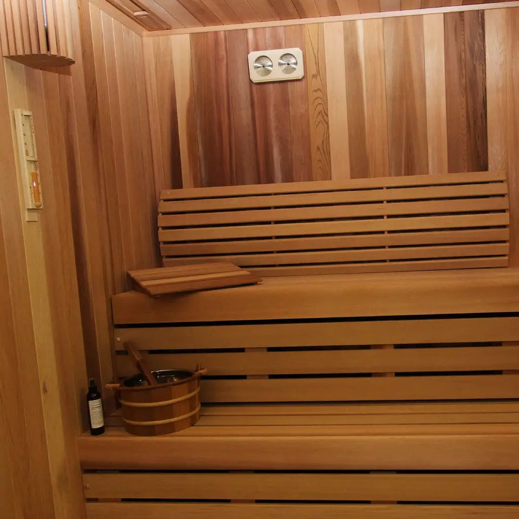 Carbon Smart Saunas - 7' x 7' x 8' - by Finnish Sauna Builders