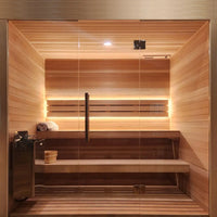 Carbon Smart Saunas - 5' x 8' x 8' - by Finnish Sauna Builders