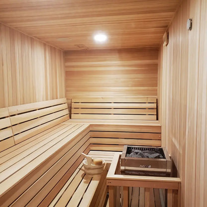 Custom Indoor Sauna Room - 3' x 4' x 8' - Finnish Sauna Builders