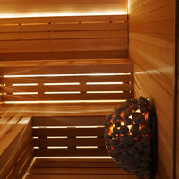 Carbon Smart Saunas - 5' x 7' x 8' - by Finnish Sauna Builders