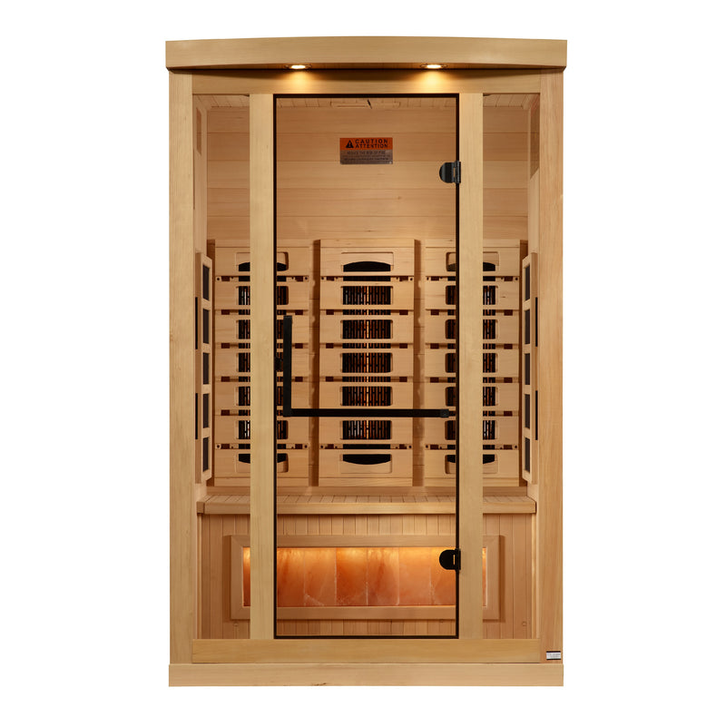 2-Person Far Infrared Hemlock Wood Indoor Sauna
