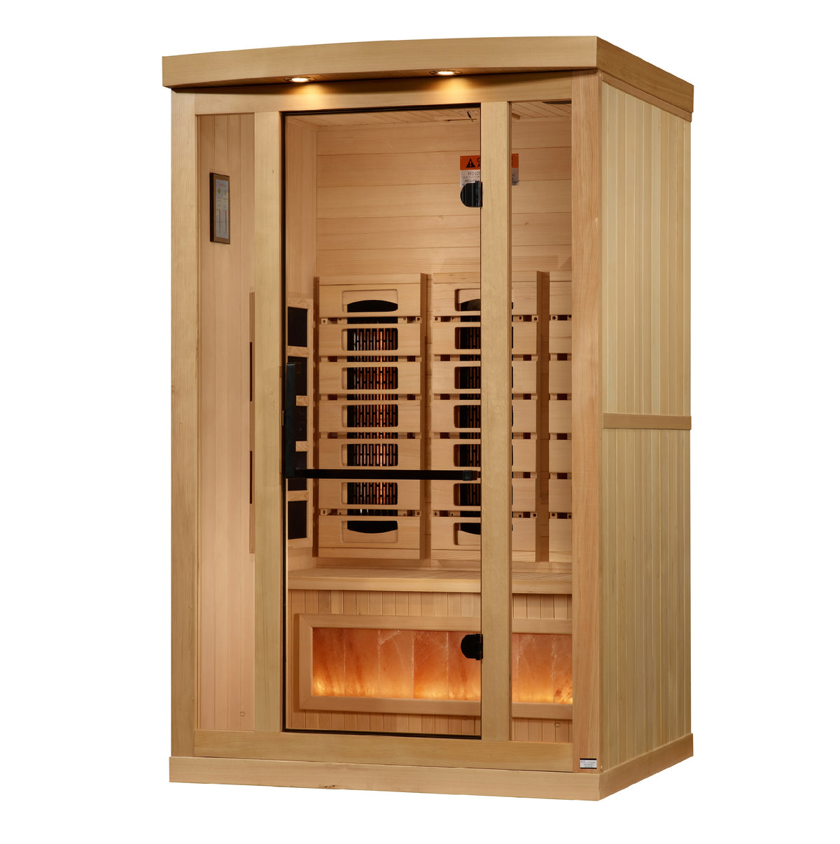 2-Person Far Infrared Hemlock Wood Indoor Sauna, Golden Designs (GDI-8020-03)