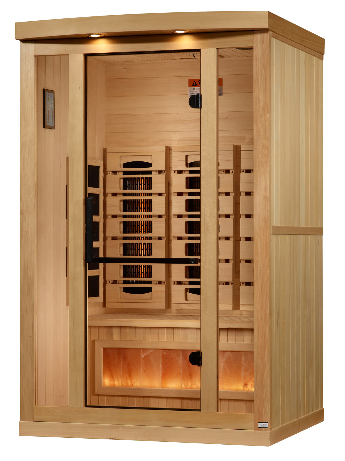 2-Person Far Infrared Hemlock Wood Indoor Sauna, Golden Designs (GDI-8020-03)