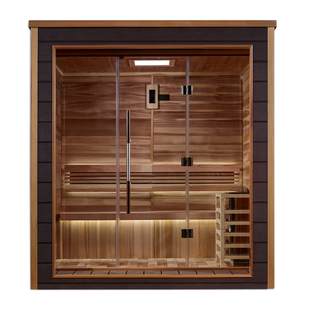 3 Person Outdoor-Indoor Traditional Sauna