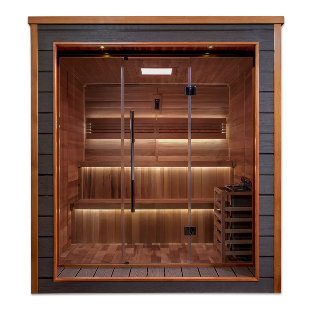 6 Person Outdoor-Indoor Traditional Sauna