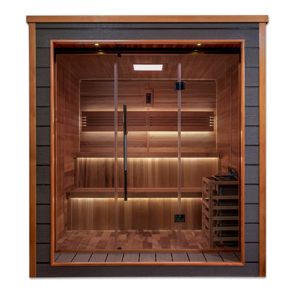 6 Person Outdoor-Indoor Traditional Sauna
