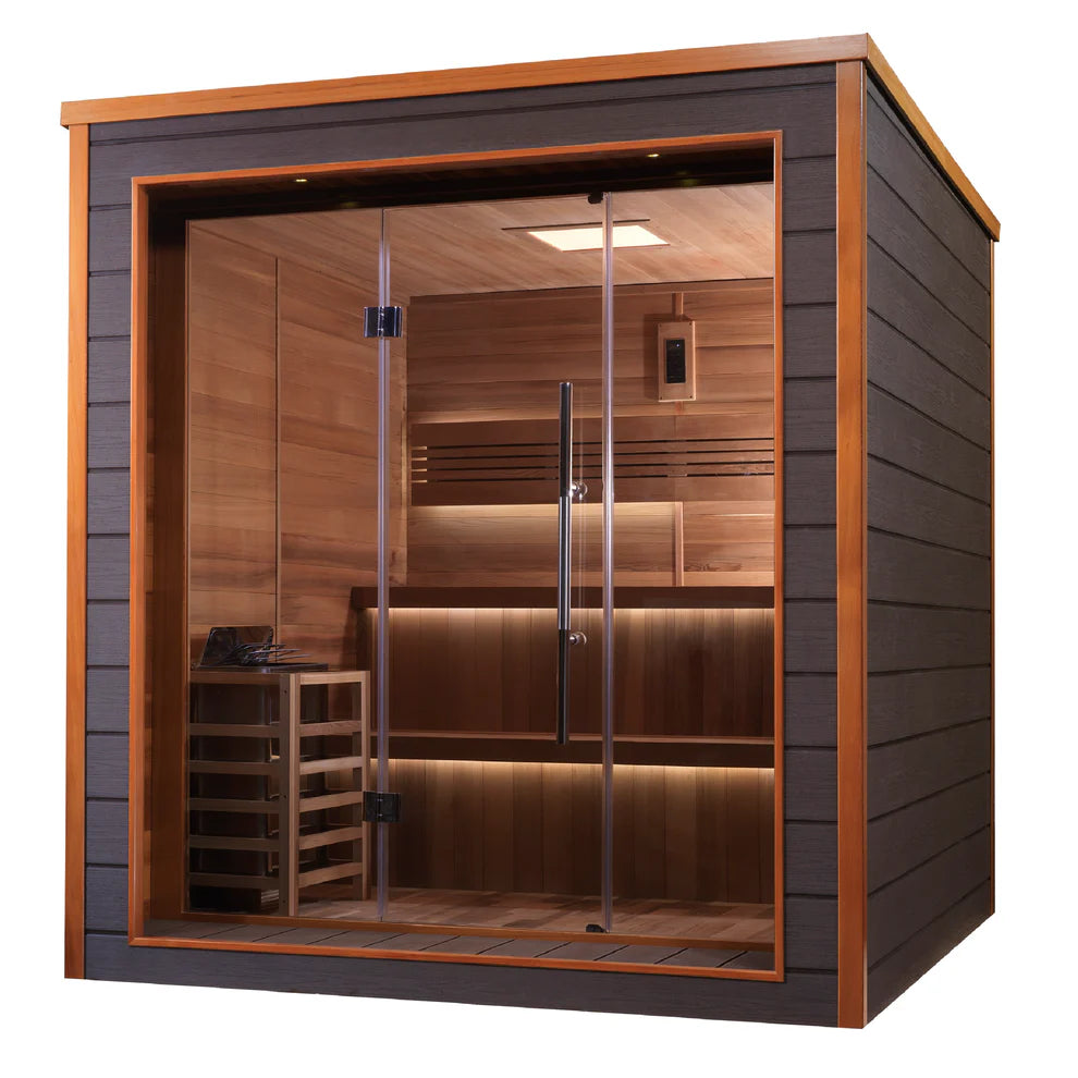 6 Person Outdoor-Indoor Traditional Sauna