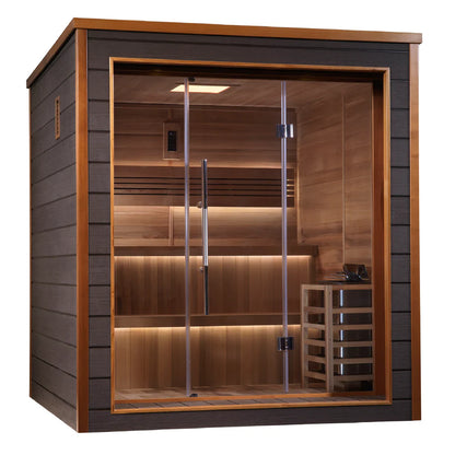 6 Person Outdoor-Indoor Traditional Sauna