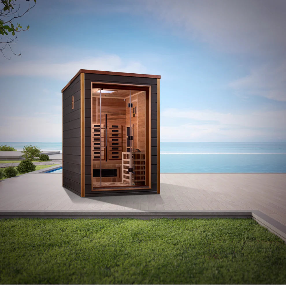 2 Person Outdoor-Indoor Hybrid Full Spectrum Sauna