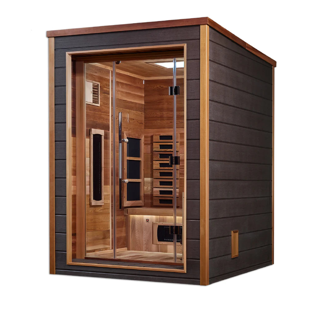 2 Person Outdoor-Indoor Hybrid Full Spectrum Sauna