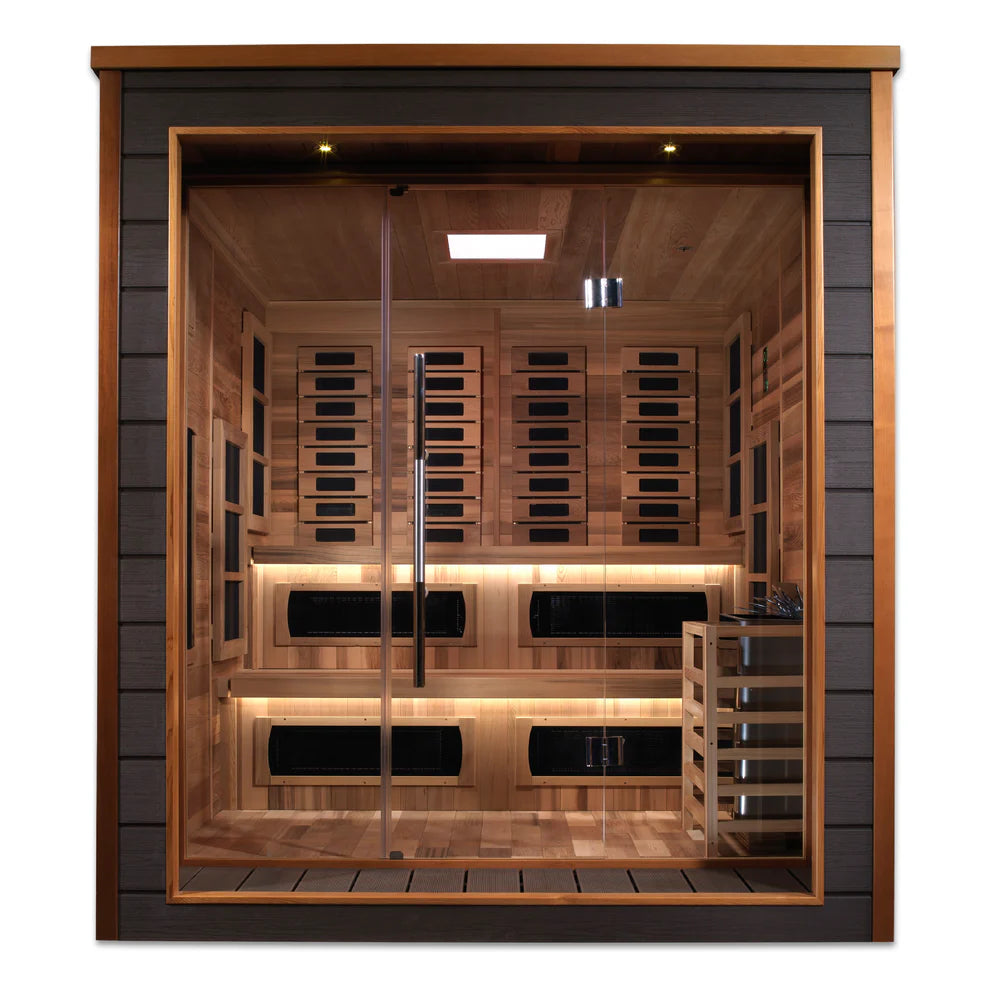 6 Person Outdoor-Indoor Hybrid Full Spectrum Sauna