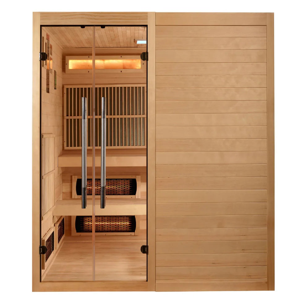 6 Person Hybrid Sauna Full Spectrum and Harvia Traditional Stove Indoor Sauna