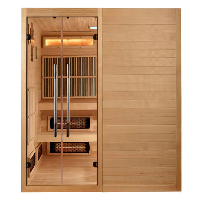 6 Person Hybrid Sauna Full Spectrum and Harvia Traditional Stove Indoor Sauna
