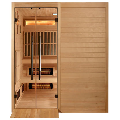 6 Person Hybrid Sauna Full Spectrum and Harvia Traditional Stove Indoor Sauna