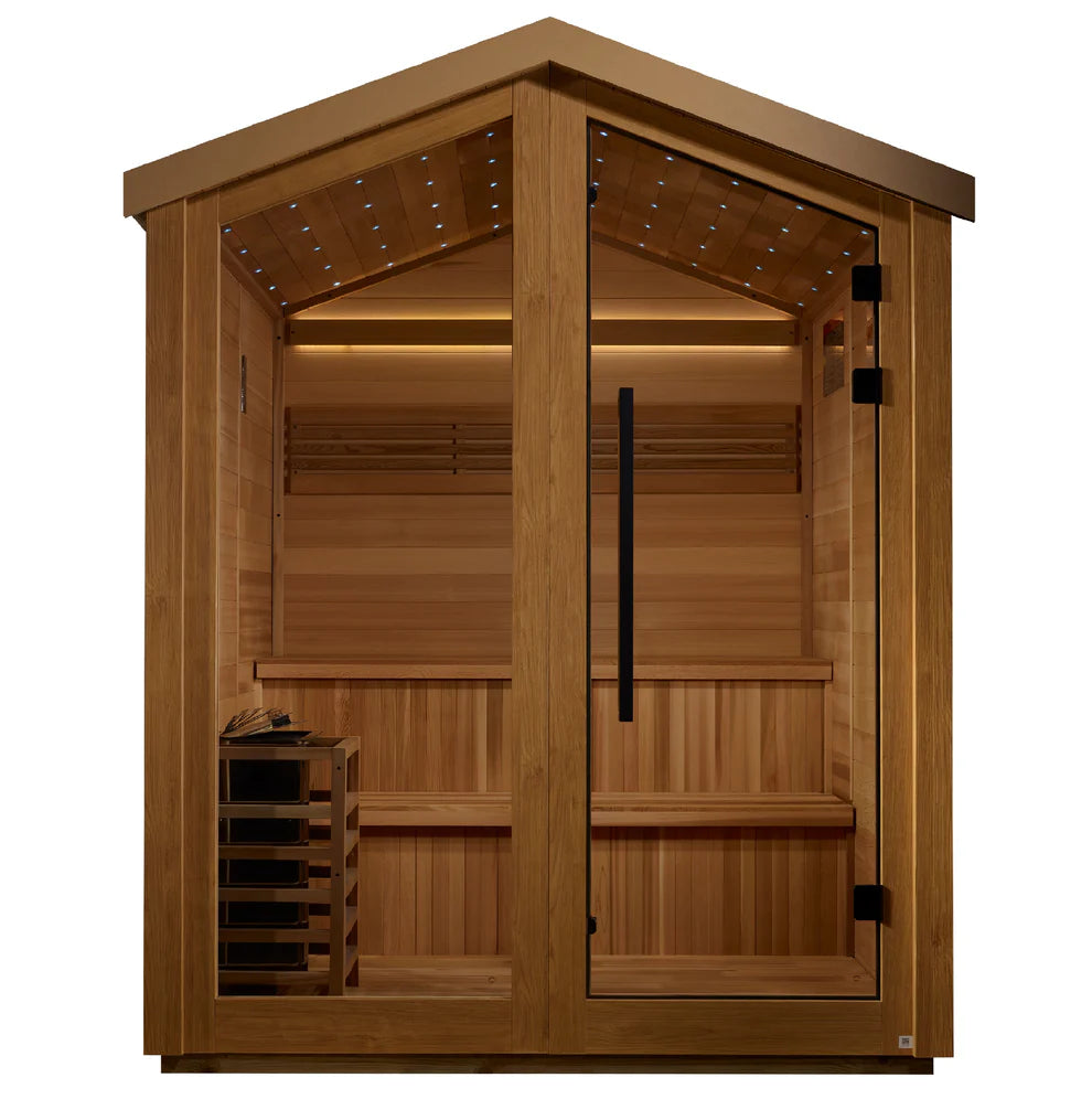 Golden Designs 6 Person Barn Outdoor Traditional Sauna