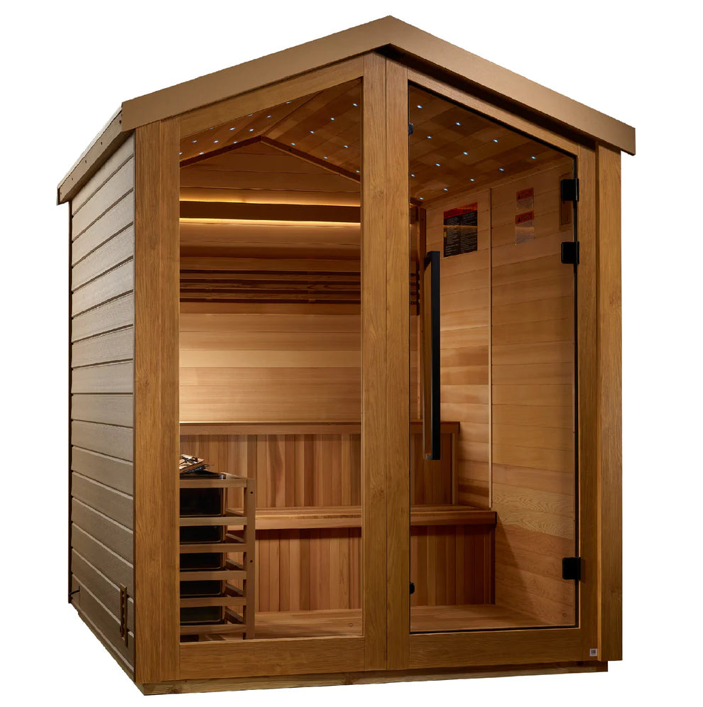 Golden Designs 6 Person Barn Outdoor Traditional Sauna