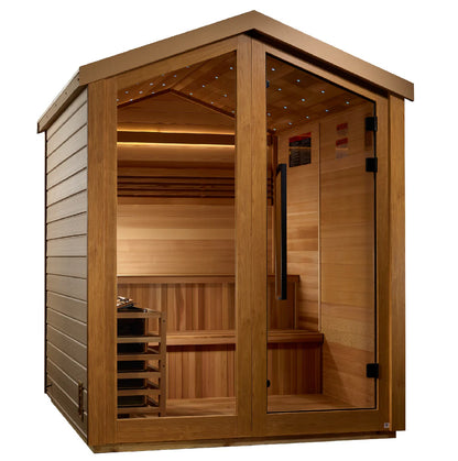 Golden Designs 6 Person Barn Outdoor Traditional Sauna