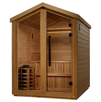 Golden Designs 6 Person Barn Outdoor Traditional Sauna