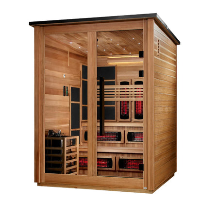 6 Person, Barn Hybrid Outdoor Sauna