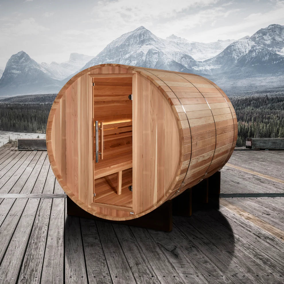 Golden Designs 6 Person Barrel Traditional Sauna (GDI-B006-01)