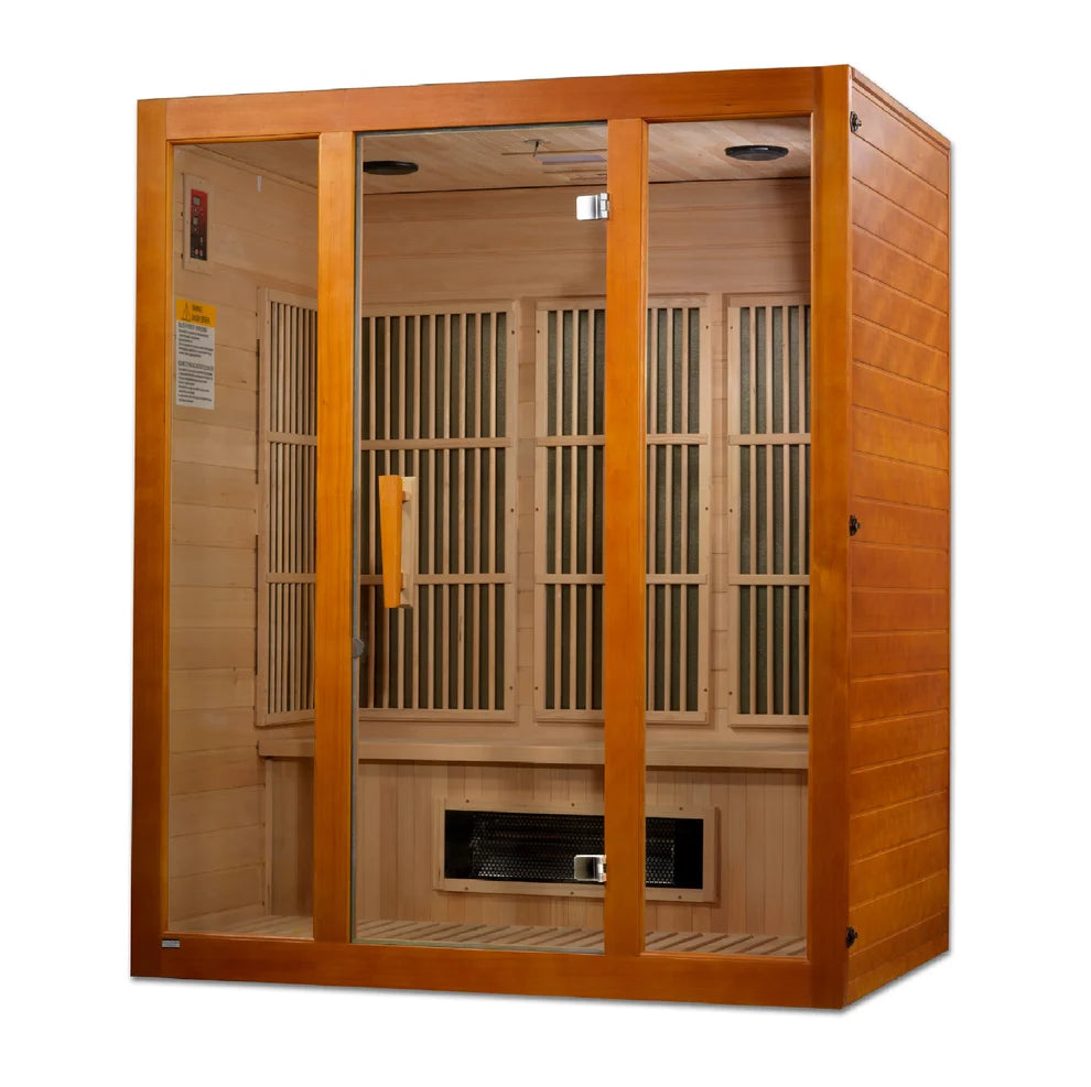 Dual Tech 3 person Low EMF FAR IR Sauna