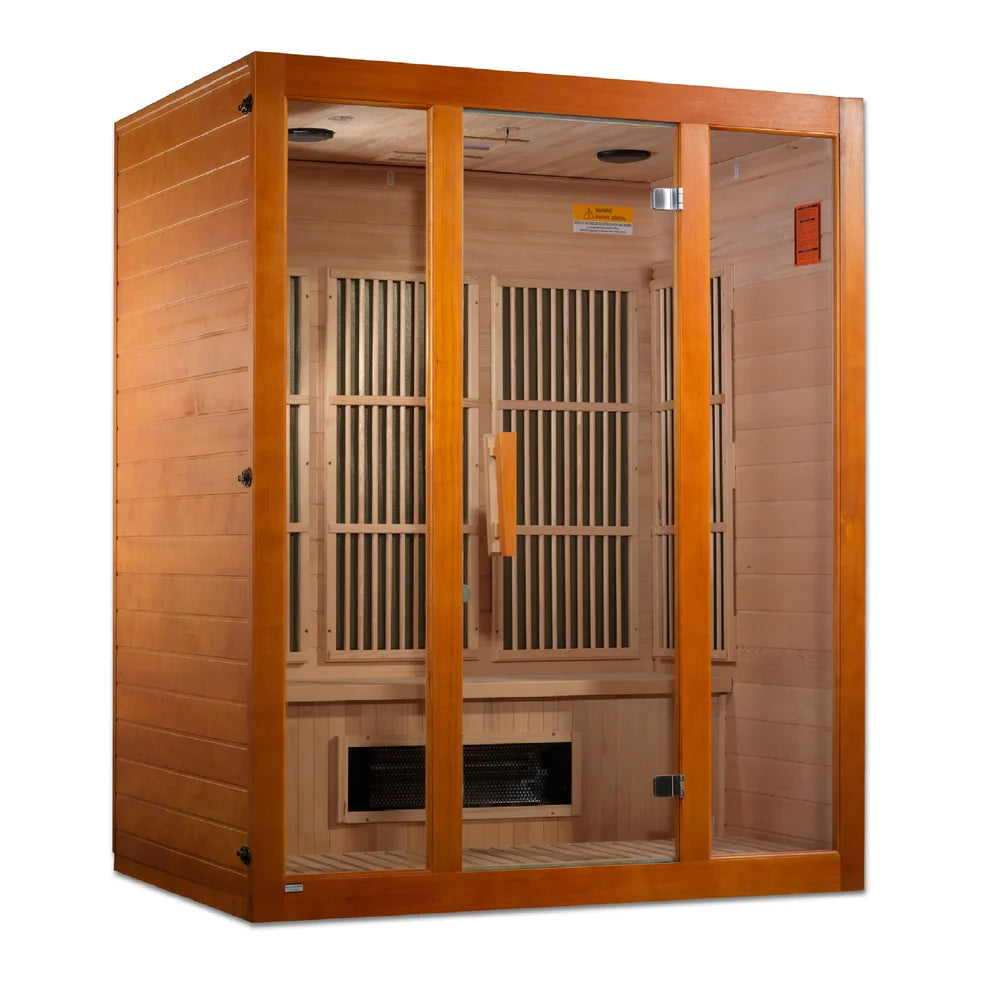 Dual Tech 3 person Low EMF FAR IR Sauna