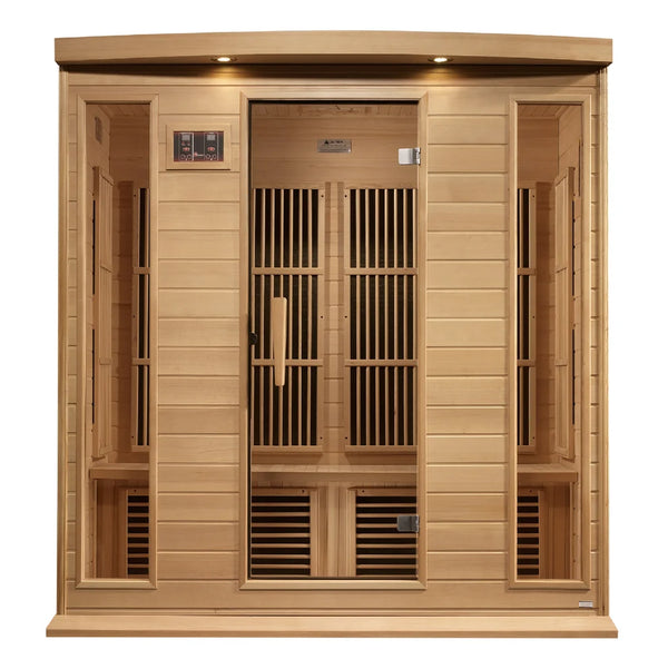 4 Person Near Zero EMF FAR IR Sauna, Maxxus Saunas (MX-K406-01-ZF HEM)