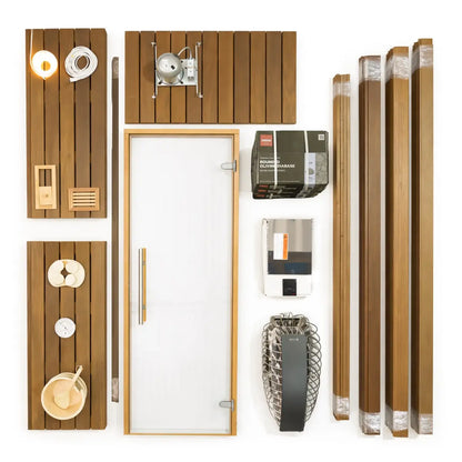 Carbon Smart Saunas - 5' x 6' x 8' - by Finnish Sauna Builders