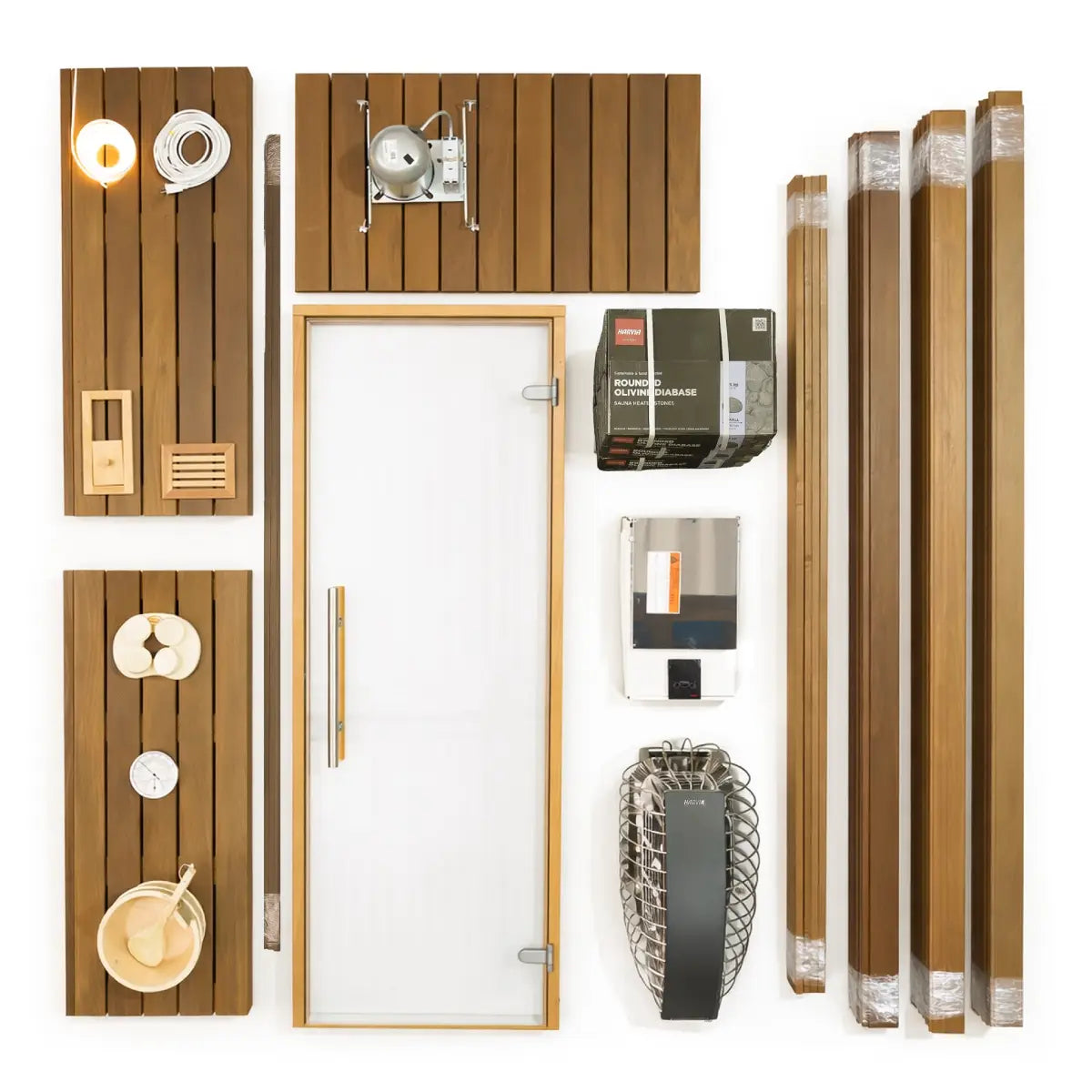 Custom Indoor Sauna Room - 5' x 7' x 8' - Finnish Sauna Builders