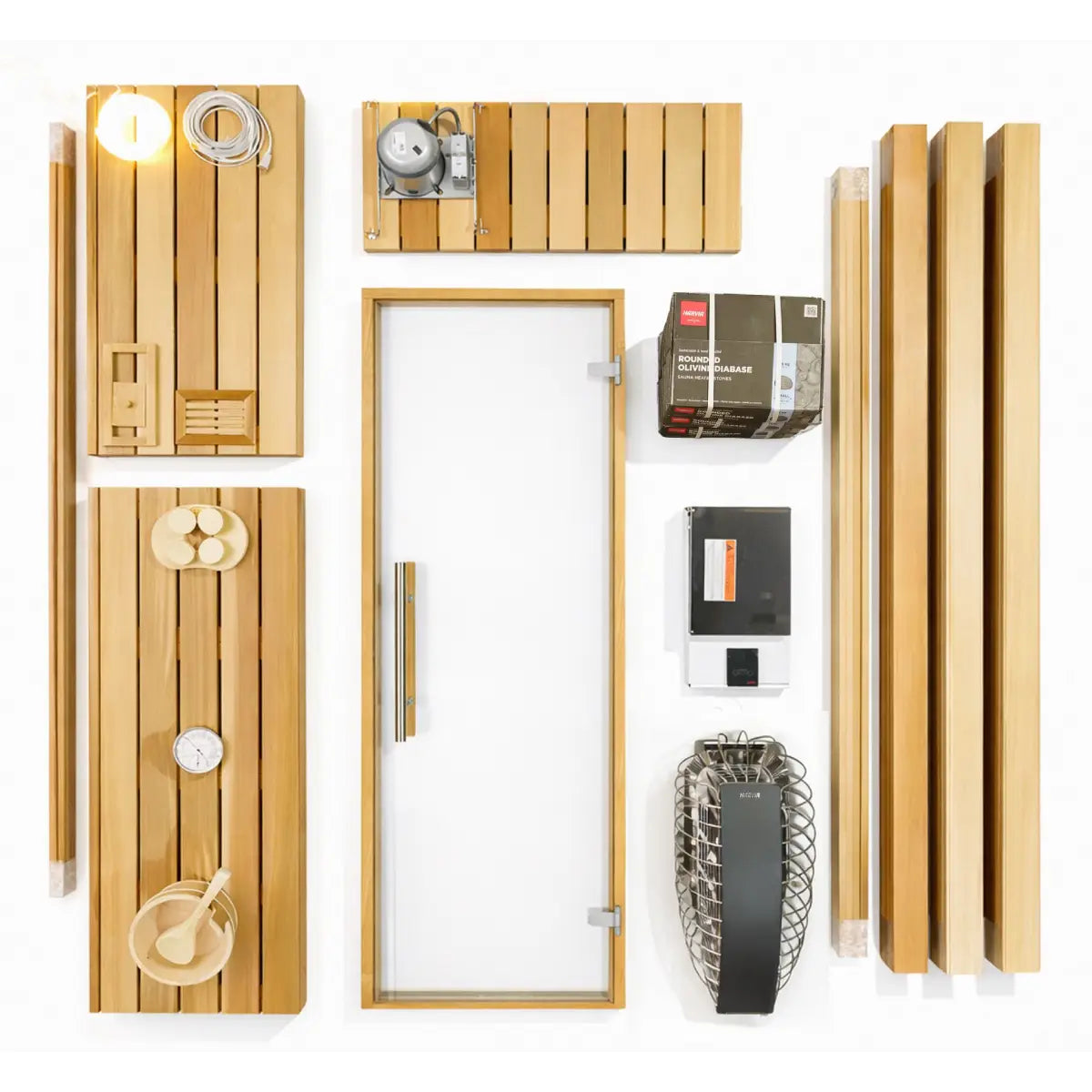 Custom Indoor Sauna Room - 5' x 7' x 8' - Finnish Sauna Builders