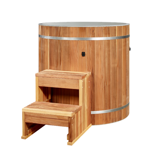 PVC Barrel Cold Plunge Tub, Dynamic Cold Therapy (DCT-B-042-PLPC-34)