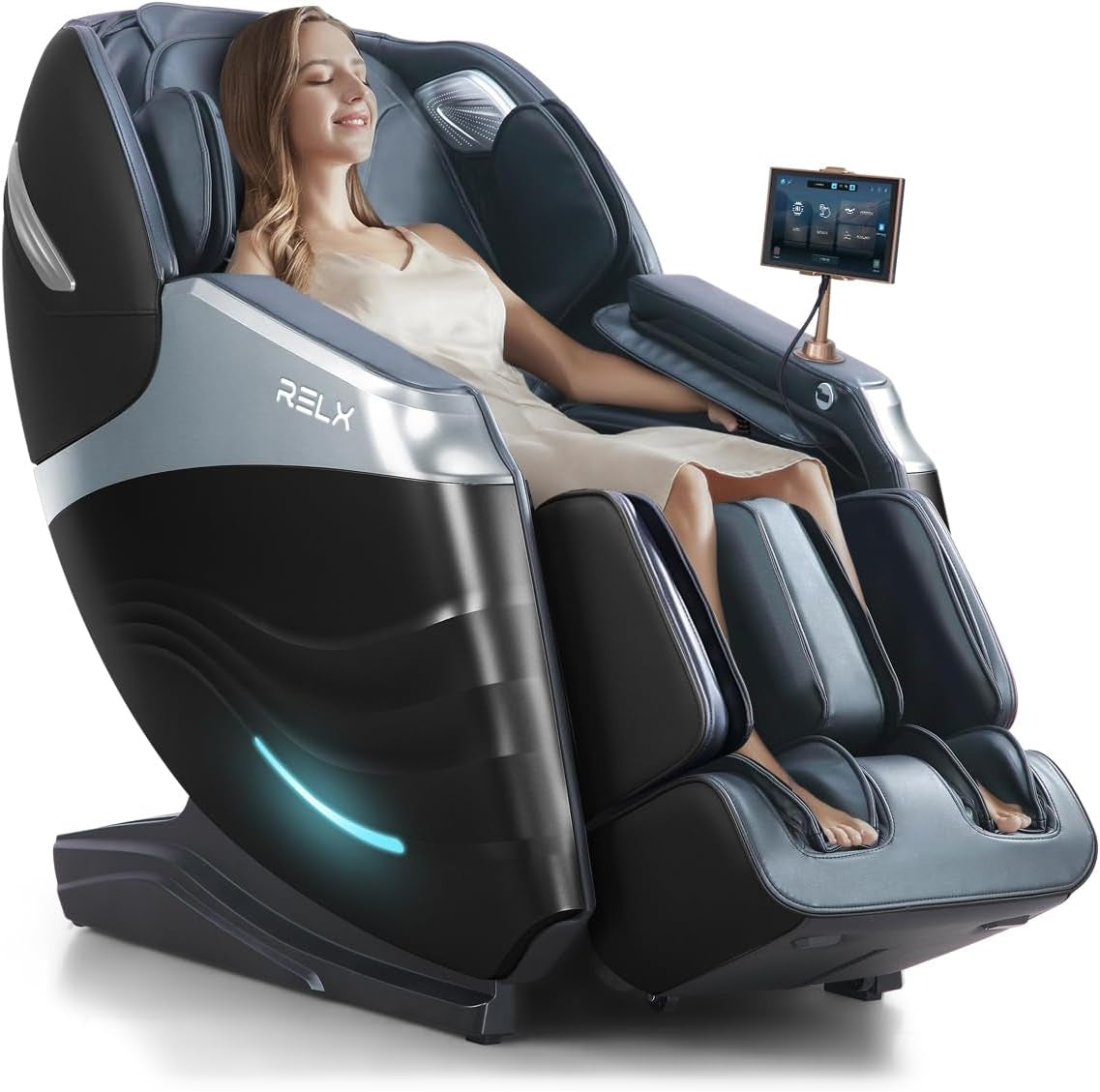 Massage Chair Full Body, 20 Modes Zero Gravity Sl-Track Shiatsu Massage Chair Built-In Heat System, Airbag Massage with Body Scan, Deep Yoga Stretch, Calfrest Extension and AI Control(Black)